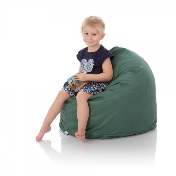 Kinder-Sitzsack Piccolo | Premium Microfaser | Zederngrün
