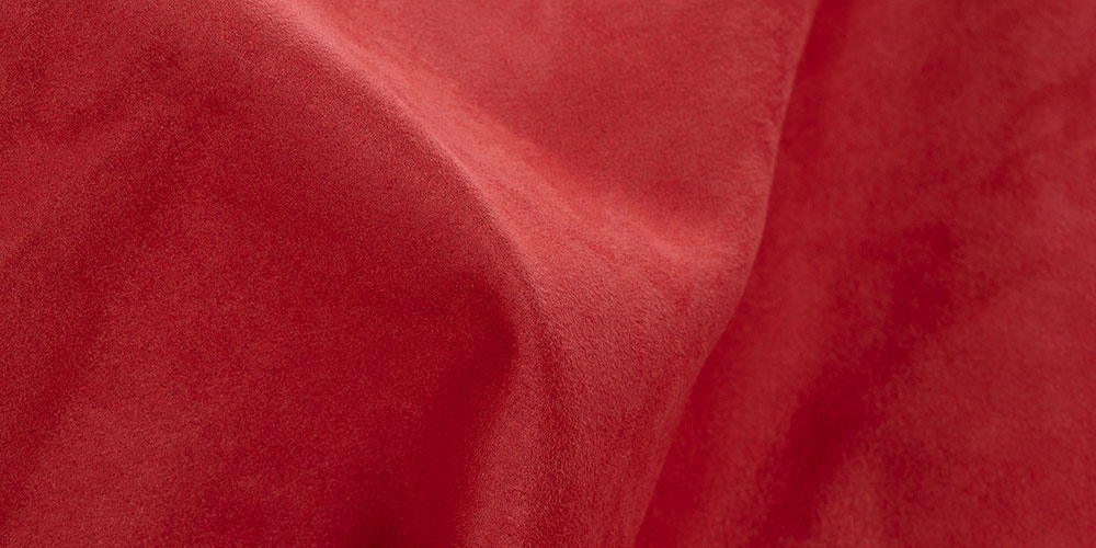 Feine, wildlederartige Sitzsack Außenhülle rot aus Premium Microfaser