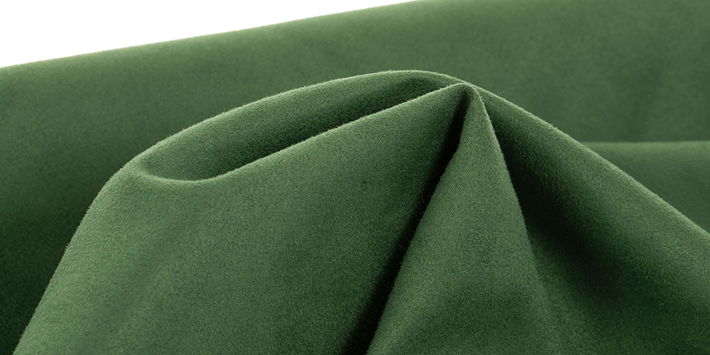 Eine Nahaufnahme einer grünen Sitzsack Außenhülle aus Premium Microfaser